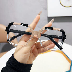 Gafas IStapromo, montura para mujer, cara grande, ojos delgados, sin graduación, espejo plano - Product Image 3