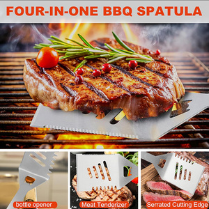 Juego de Accesorios para Barbacoa, 22 Piezas, de Acero Inoxidable, para Parrilla al Aire Libre, con Estuche de Aluminio Negro - Product Image 3
