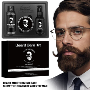 Kit de Aceite para Barba de Marca Privada OEM con Logotipo Personalizado, Cuidado Masculino Orgánico Vegano, Suavizante, Crecimiento de la Barba - Product Image 4