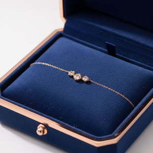 Nouveaux produits, bracelet en diamant super adorable, bijoux quotidiens pour femmes, or rose 18 carats, diamants naturels, bracelet à maillons - Product Image 5