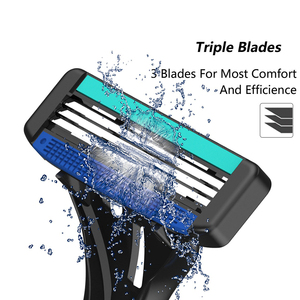 Best <strong>Selling</strong> Mens Manual Disposable Shaving <strong>Razor</strong> Care Triple <strong>Blade</strong> Safety <strong>Razor</strong>