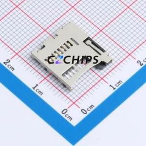 XDTP-1001-069 SD Card / Memory Card Connector SMD Connector Self-Return Type MicroSD Card (TF Card) 1.5mm - Product Image 1