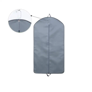 شعار مطبوع مخصص أكسفورد قابل للطي مقاوم للماء والغبار غطاء بدلة شماعات كتان من أجل تعبئة بدلة الملابس - Product Image 4