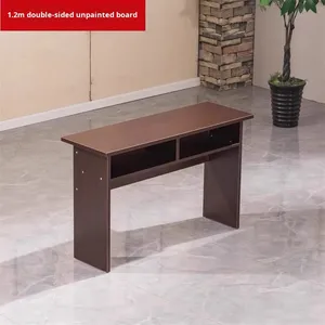Lớn <span class=keywords><strong>1.2M</strong></span> hình chữ nhật gỗ rắn đôi bàn hội nghị di chuyển đồ nội thất văn phòng với bảng phụ - Product Image 6