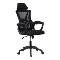 Chaises de bureau exécutives en maille robustes et réglables avec mécanisme d'inclinaison à 4 points de verrouillage, soutien lombaire divisé adaptatif, tables et chaises de bureau