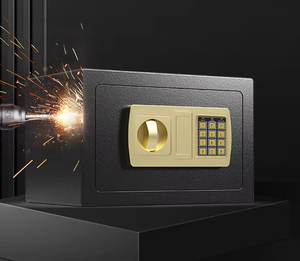 Coffre-fort d'hôtel intelligent-Coffre-fort compact résistant au feu | Stockage de <span class=keywords><strong>bijoux</strong></span>/pistolets-Mot de passe de clé et option biométrique (personnalisable) - Product Image 5