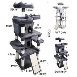 Venta al por mayor XXL árbol grande para gatos juguete interactivo y de movimiento para mascotas con madera rasguño condominio y torre Casa de escalada para gatos grandes - Product Image 6