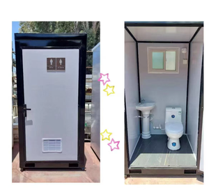 <span class=keywords><strong>Installation</strong></span> facile de douche portative préfabriquée durable de coût bas pour le panneau "sandwich" mobile extérieur de chantiers de construction - Product Image 1