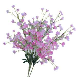 Fleurs de Muguet artificielles en soie blanche et rose de haute qualité, réalistes, pour la maison, Thanksgiving, les événements de remise de diplômes - Product Image 1