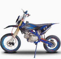 Nouvelle moto cross 125 cm³ monocylindre 4 temps refroidie par air haute performance avec suspension et freins à double disque avant 17 et arrière 14 pouces