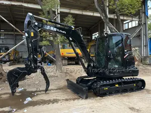 Obral Kubota kx165 ekskavator 5.5 Ton asli Jepang warna hitam