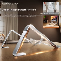 Support portable pour ordinateur portable en alliage d'aluminium, tablette universelle, pliable, pour jeux, ordinateur paresseux, base de dissipation de chaleur