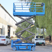 Plateforme élévatrice à ciseaux électrique automotrice CHANGDING, hauteur de travail 6m, capacité 113kg, acier au manganèse haute résistance, commande fiable