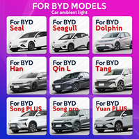 Pour BYD Song voiture lumière ambiante 12V intérieur lumières ambiantes LED néon capteur de mouvement intelligent symphonie Dimmable éclairage lampe