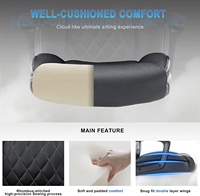 Chaise de bureau rembourrée en cuir reconstitué noir chaise de bureau de direction chaise d'ordinateur de bureau avec fonction inclinable de soutien ergonomique