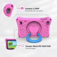Çocuklar için Ucuz Tabletler 8 inç Tablet PC EVA Kılıflı Çocuk Eğitici Uygulamalı Android 15 Çocuk Tablet PC