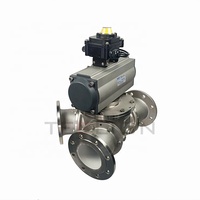 Vanne de contrôle de débit de matériau en vrac solide général pneumatique en acier inoxydable poudres personnalisables produits granulaires déviateur de prise