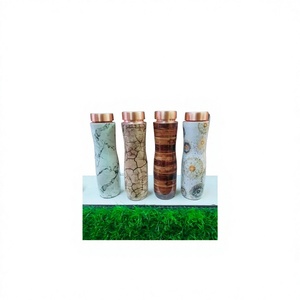 Bouteille d'eau en cuivre écologique à double paroi, légère, design personnalisé, revêtement anti-corrosion, compatible lave-vaisselle - Product Image 3