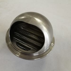 Edelstahl Belüftung und Auspuff gitter Rohr abdeckung Auslass heizung und Kühlung wasserdichte Auspuff abdeckung Tuyere Haube - Product Image 2