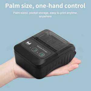 Mini Impresora Térmica Portátil de 2 Pulgadas para Recibos y Códigos de Barras, Impresora Móvil Inalámbrica Bluetooth Económica y Práctica - Product Image 4