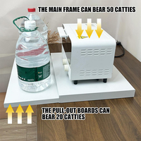 Nouvelle étagère coulissante pour micro-ondes, support antidérapant pour machine à café, organisateur de cuisine, support pour four à micro-ondes avec tiroir