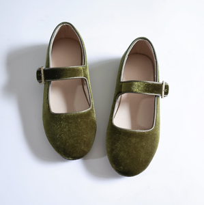 รองเท้าเด็กผู้หญิงแบบแมรี่เจนกำมะหยี่สำหรับงานปาร์ตี้ ชุดเดรสเจ้าหญิงสั่งทำได้ ขายส่งแฟชั่นจำนวนมาก - Product Image 5