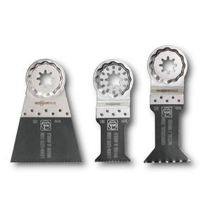 Hojas de sierra combinadas Fein E-Cut triangulares de 200 mm para cortar madera y metal, multiusos - Product Image 1