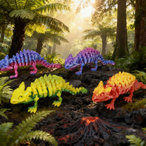 Juguetes de Huesos de Anquilosaurio Impresos en 3D de Vashine, Divertida Decoración para Niños, Figura de Acción, Juguetes de Colección de Dinosaurios Impresos en 3D, Stock en EE. UU. - Product Image 1