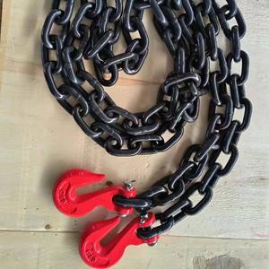 Heavy Duty 1/4" 5/16" 3/8" 1/2"with Clevis Hooks <b>Ratchet</b> Trailer Binder Transport Tie Down Load <b>Chain</b> for Heavy Equipment - Product Image 2