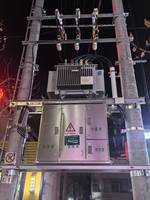 Transformador de Distribución Sumergido en Aceite de 11kV para Montaje en Poste, Totalmente Sellado, con Aletas Corrugadas, Modelo Económico para Proyectos Rurales