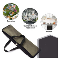 Pochette à outils pour couteau à fermeture éclair robuste Portable sac de voyage étanche pliable durable en polyester durable