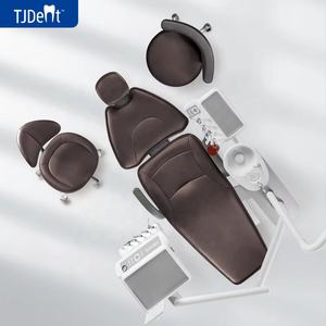 독일 급료 현대 디자인 형식 치과 의자 판매를 위한 호화스러운 연약한 Microfiber 가죽 방석 치과 단위 - Product Image 1