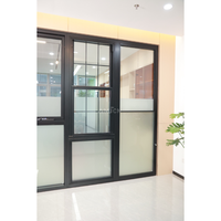Fenêtres coulissantes verticales à double battant en aluminium NFRC AMJ Modern Frame, grandes ouvertures, pour maisons contemporaines