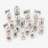 Tête de sprinkler professionnel en laiton, type vertical suspendu K80, ampoule en verre rouge 68 degrés, pour système d'extinction d'incendie