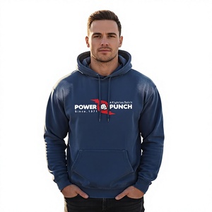 Sudadera con Capucha Deportiva para Hombre, Marca Power Punch, 100% Algodón, Forro Polar, Transpirable, para Invierno, con Logotipo Personalizable - Product Image 1