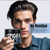 113g Barber Top Choice HAIR Booster ENHANCE finition mate Med Hold TEXTURES argile pommade araignée cheveux crème cire pour hommes
