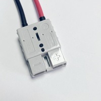 Câble à courant élevé 50A pour prise bipolaire, en caoutchouc silicone, fil de cuivre étamé, pour chariot élévateur électrique, batterie au lithium