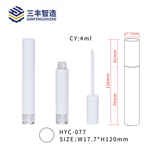 Tube de brillant à lèvres populaire de 4 ml avec logo personnalisé, emballage cosmétique en plastique avec bouchon à vis pour rouge à lèvres, vente en gros - Product Image 4