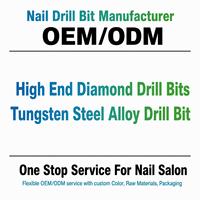 Ensemble de 5 embouts de perçage pour ongles en carbure de tungstène, super longs, à coupe croisée, avec revêtement doré, 6,0 mm, essentiels pour la manucure, la pédicure et le nail art, outil de qualité supérieure