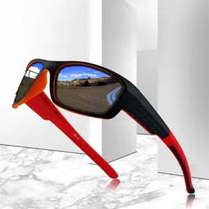 TAC 렌즈 사이클링 운전 새로운 브랜드 스포츠 UV400 편광 선글라스 남성