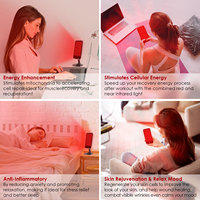 Thérapie par lumière rouge infrarouge proche sans fil portable personnalisée, batterie intégrée 5000 mAh, panneau LED portable 660 nm 850 nm pour usage personnel