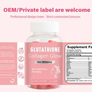 Chinaherbs Natural Collagen Glutathion Gummies For Adult Skin Whitening Blanchissantes Les Gummies Anti-Oxidant