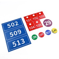 Kit d'étiquettes du système solaire en ABS découpées à l'emporte-pièce personnalisé Etiquette holographique double couleur avec numéro d'avertissement gravé au laser avec adhésif
