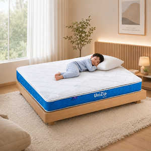 Colchón UniZip de tacto suave con soporte de resortes independientes, comodidad con cremallera y confort duradero para el hogar y la hostelería - Product Image 1