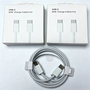 1M 60W Braided Type‑C to Type‑C Fast Charging <b>Cable</b> High Speed <b>USB</b>‑C to <b>USB</b>‑C Universal Charging Cord for iPhone 15 16 17 Mobile - Product Image 3
