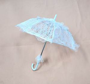 Colorful <b>Lace</b> Lightweight Elegant Bridal Wedding Photography Dance Party Decoration Hook Handle Parasol Umbrella - Product Image 1