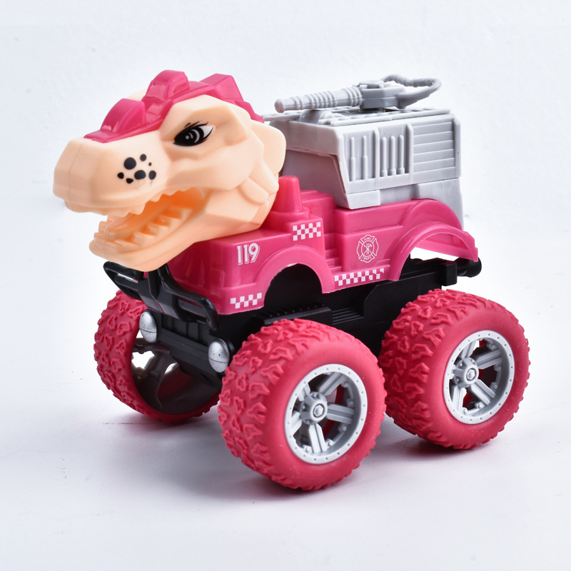 787-8 - Camion de pompiers rouge dinosaure (Emballé)