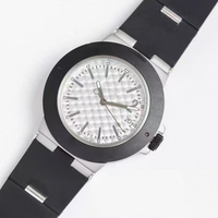 Montre automatique BV StyleTitanium 40 mm avec cadran en cristal saphir mat à effet écailles de poisson, style numéro porte-bonheur, fond en titane