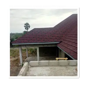 Easy to install roofing tile anti-corrosion building material Stone Coated Metal Roof Tile Top Quality Factory Direct Supply