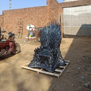 Chất lượng cao trò chơi của Ngai Vàng nghệ thuật FRP sắt ngai giọng ghế cho phòng khách phòng ngủ khách sạn - Product Image 2